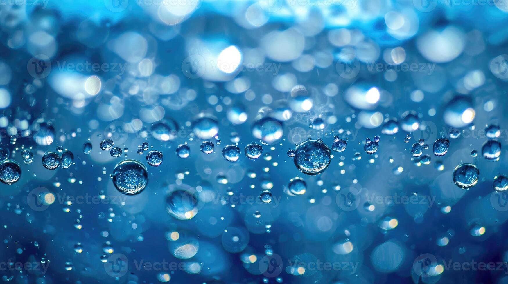 ai generato avvicinamento cattura scintillante acqua bolle, riflettendo leggero nel schiumoso, brillante goccioline. ai generato foto
