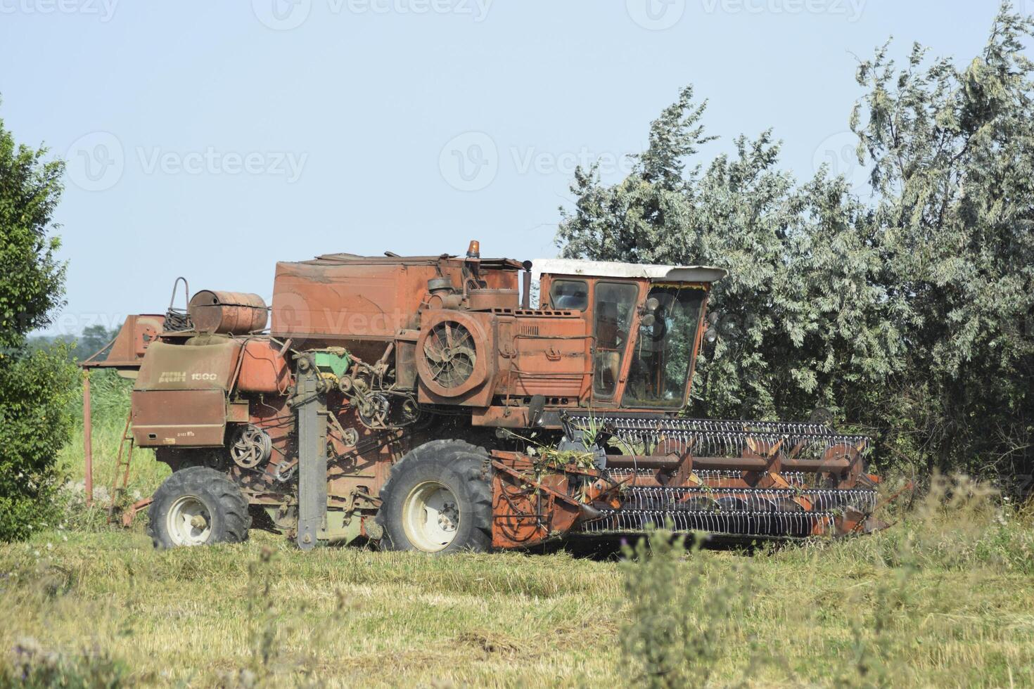 combinare mietitrici. agricolo macchinari. foto