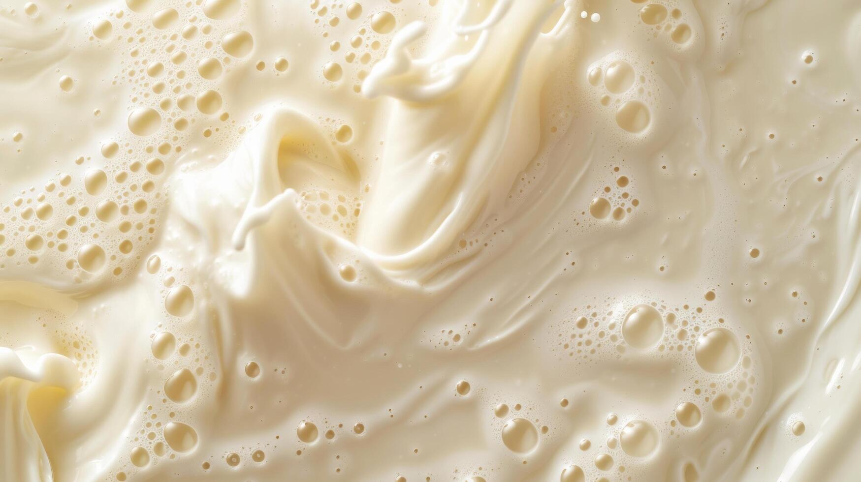 ai generato avvicinamento di latte miscelazione con acqua, producendo intrigante astratto textures e toni foto