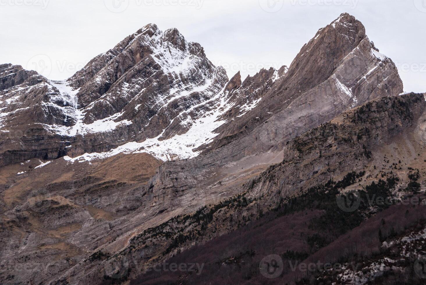 pirenei montagne frontera del portalet, huesca, aragona, Spagna foto