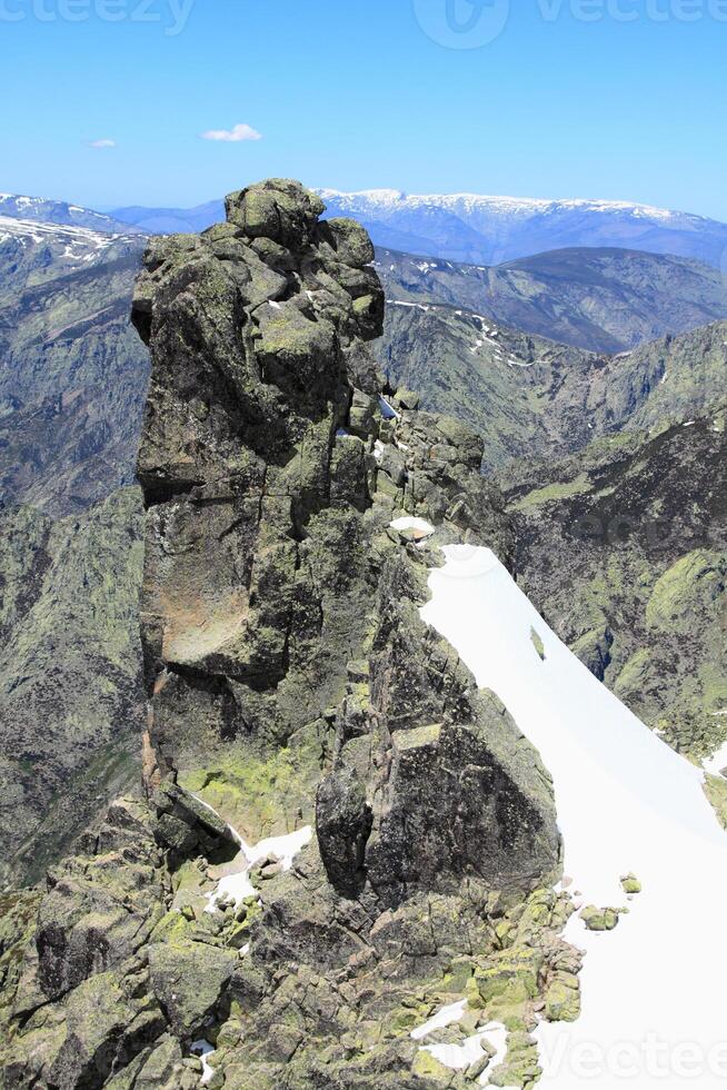 neve gredo montagne nel avila Spagna foto