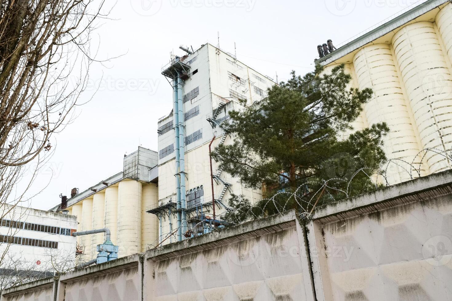 edificio per memorizzazione e essiccazione grano foto