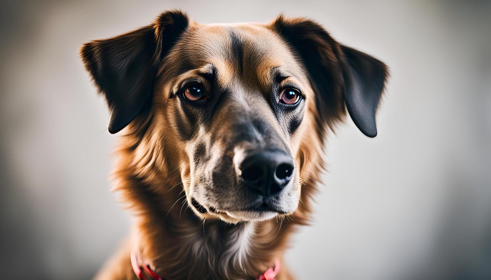 ai generato ritratto di un' cane foto