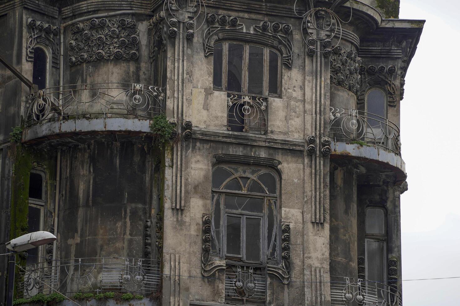 Istanbul arte deco edificio tacchino foto