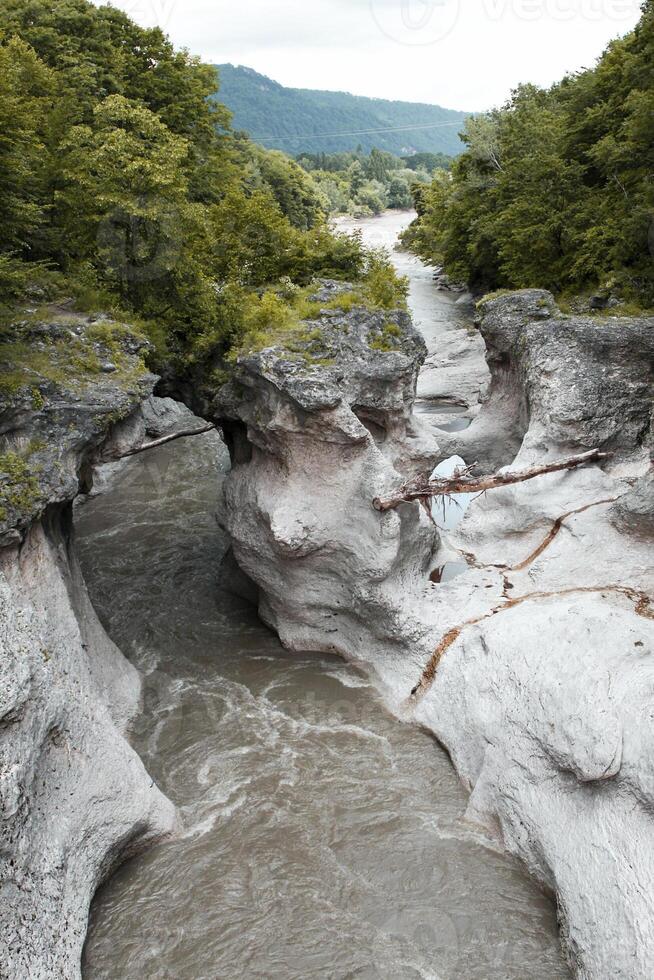 il montagna fiume nel il gola. foto