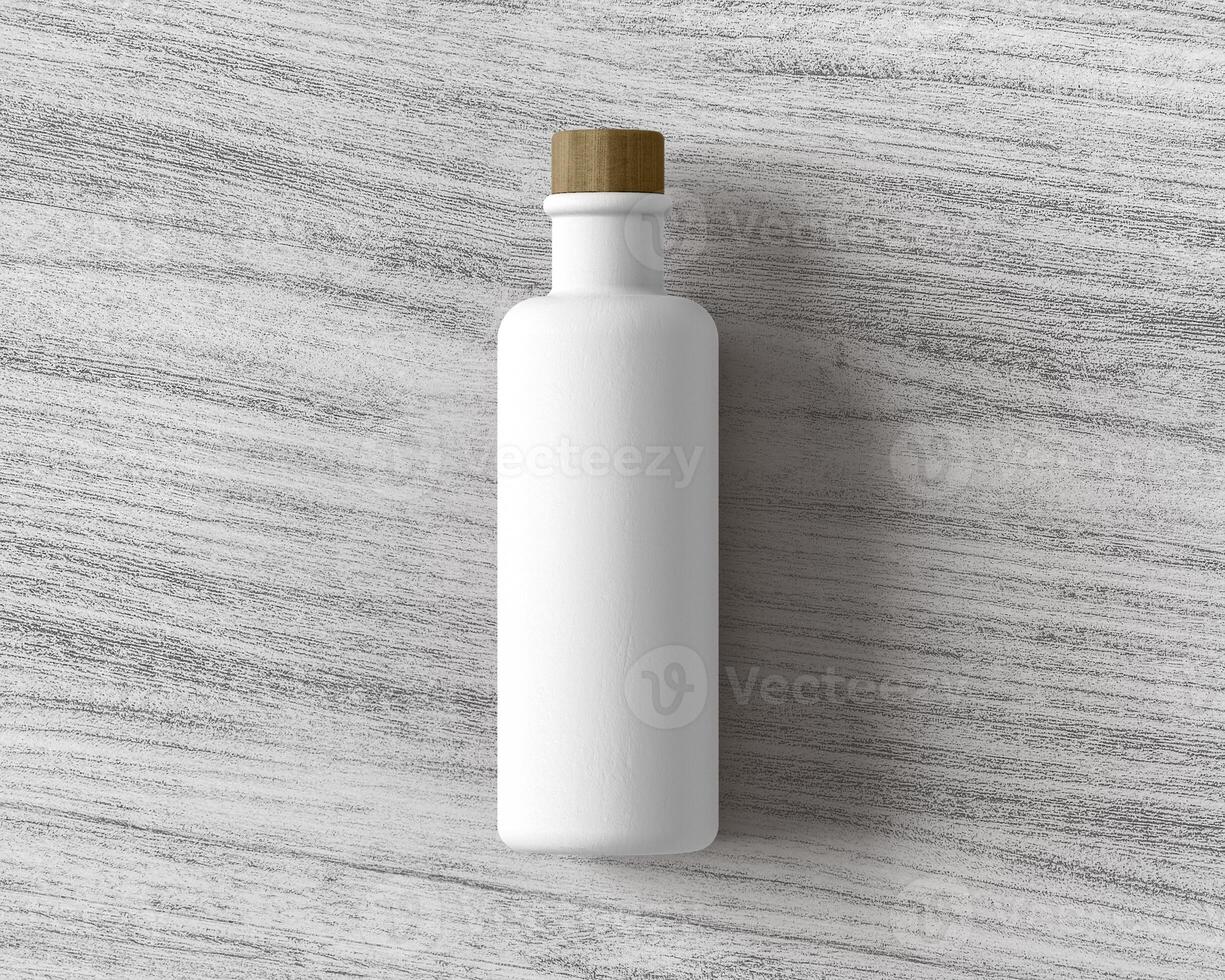 bianca vuoto realistico acqua bottiglia mockup foto