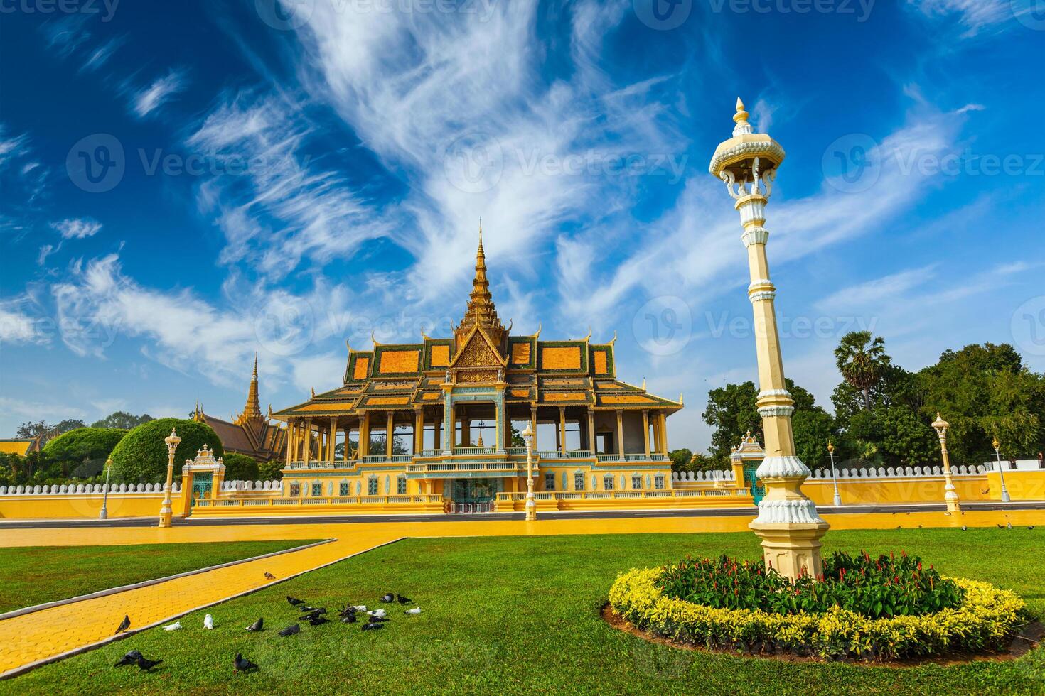 phnom penh reale palazzo complesso foto