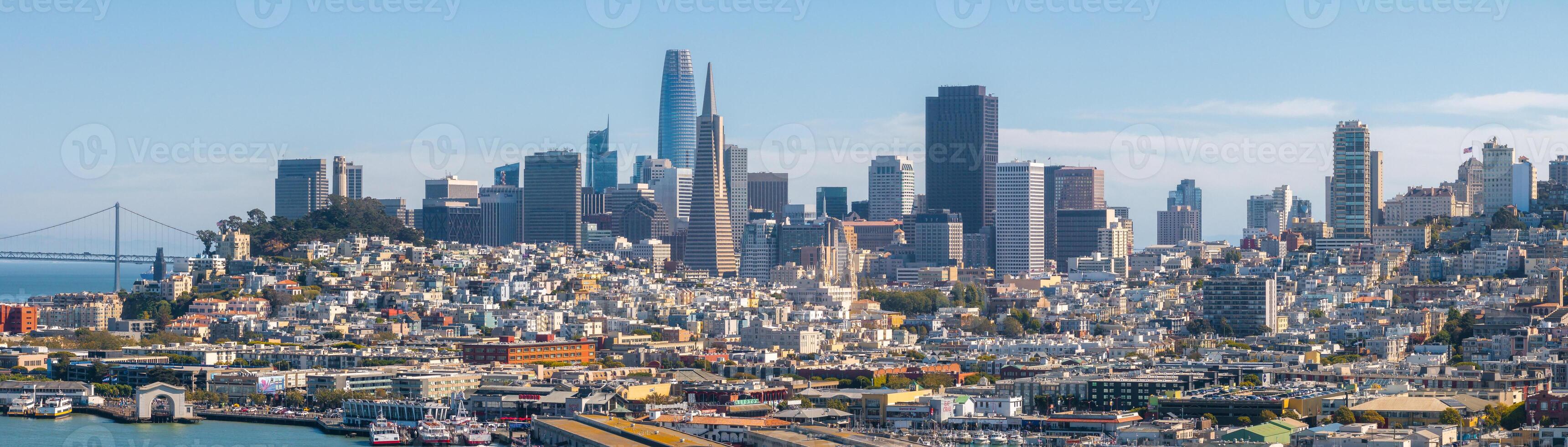 aereo Visualizza di il san Francisco centro. foto