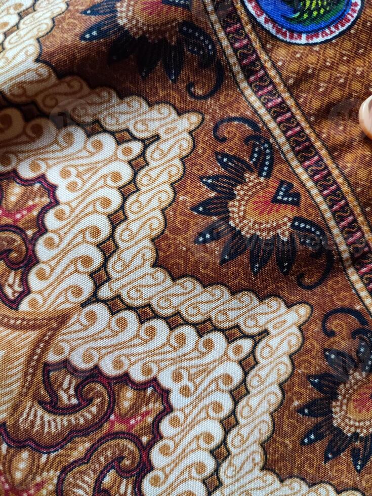 il modelli su tradizionale batik, presentazione visivo e filosofico foto