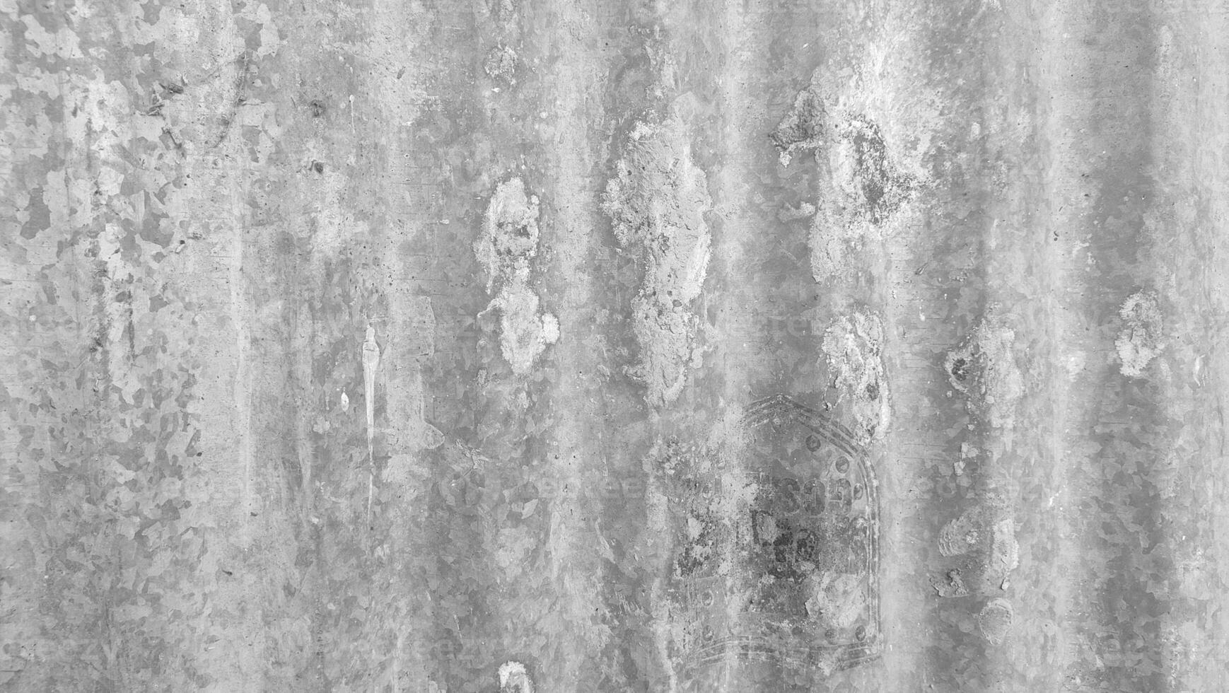 vecchio danneggiato calcestruzzo sbiadito colore struttura nero e bianca foto