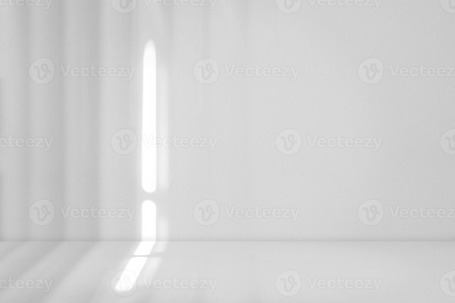 vuoto bianca studio sfondo con tavolo superiore, cemento parete struttura con luce, ombra su cucina stanza, sfondo sfondo primavera o estate cosmetico Prodotto esposizione, modello bellezza presentazione foto