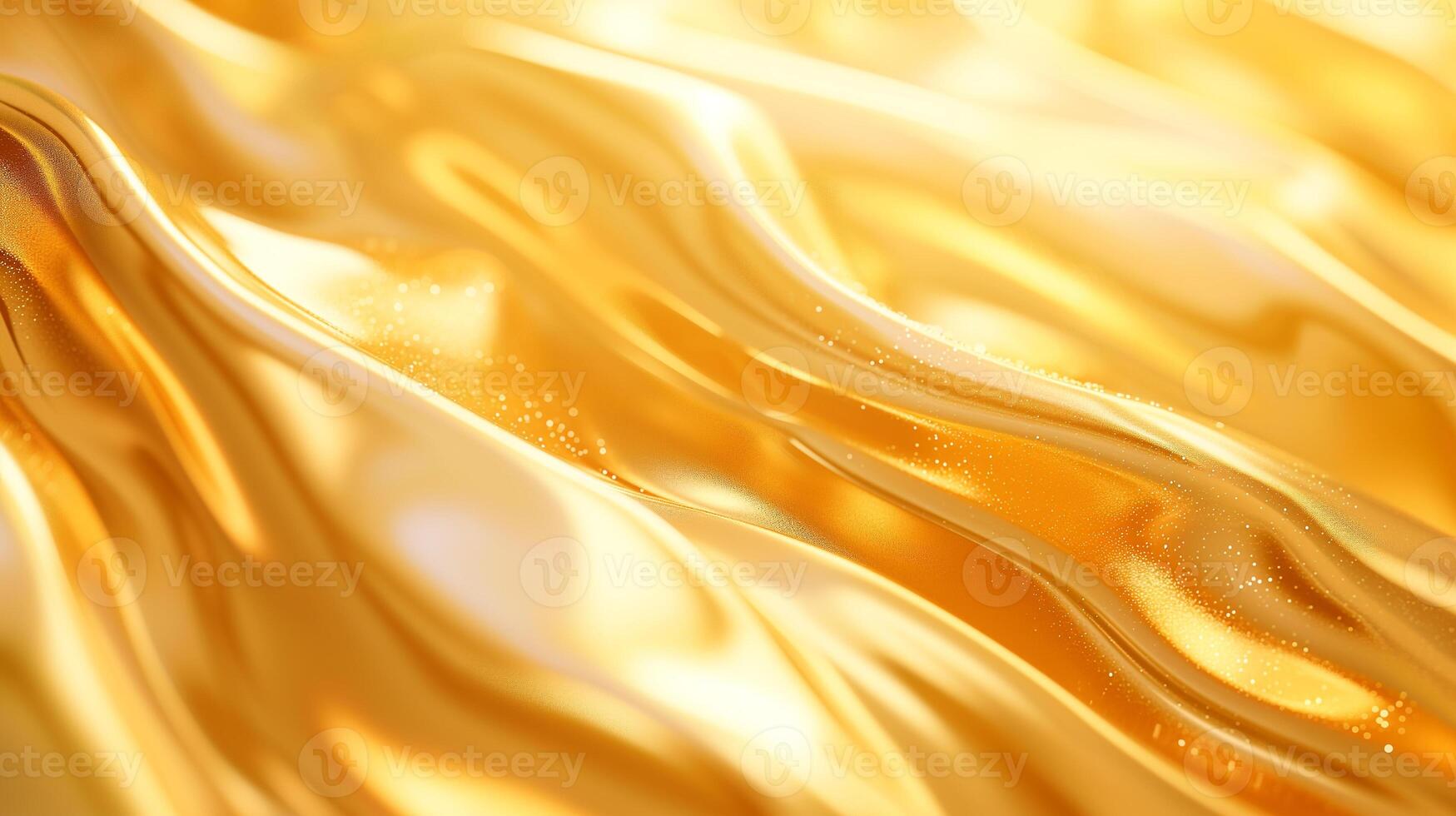 ai generato avvicinamento di vorticoso d'oro liquido con scintillante scintillii, la creazione di un' lussuoso e elegante astratto sfondo. foto