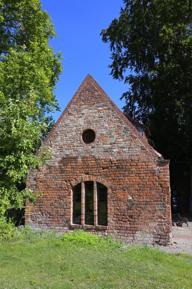 Lehnin, Germania, 2021, ex cistercense lehnin monastero, cancello cappella, brandeburgo, Germania foto
