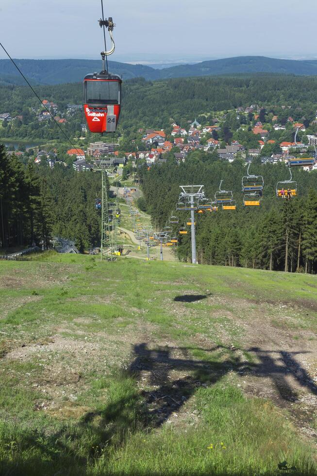 hahnenklee, Germania, 2015, bocksberg funivia, hahnenklee, Harz, inferiore Sassonia, Germania foto