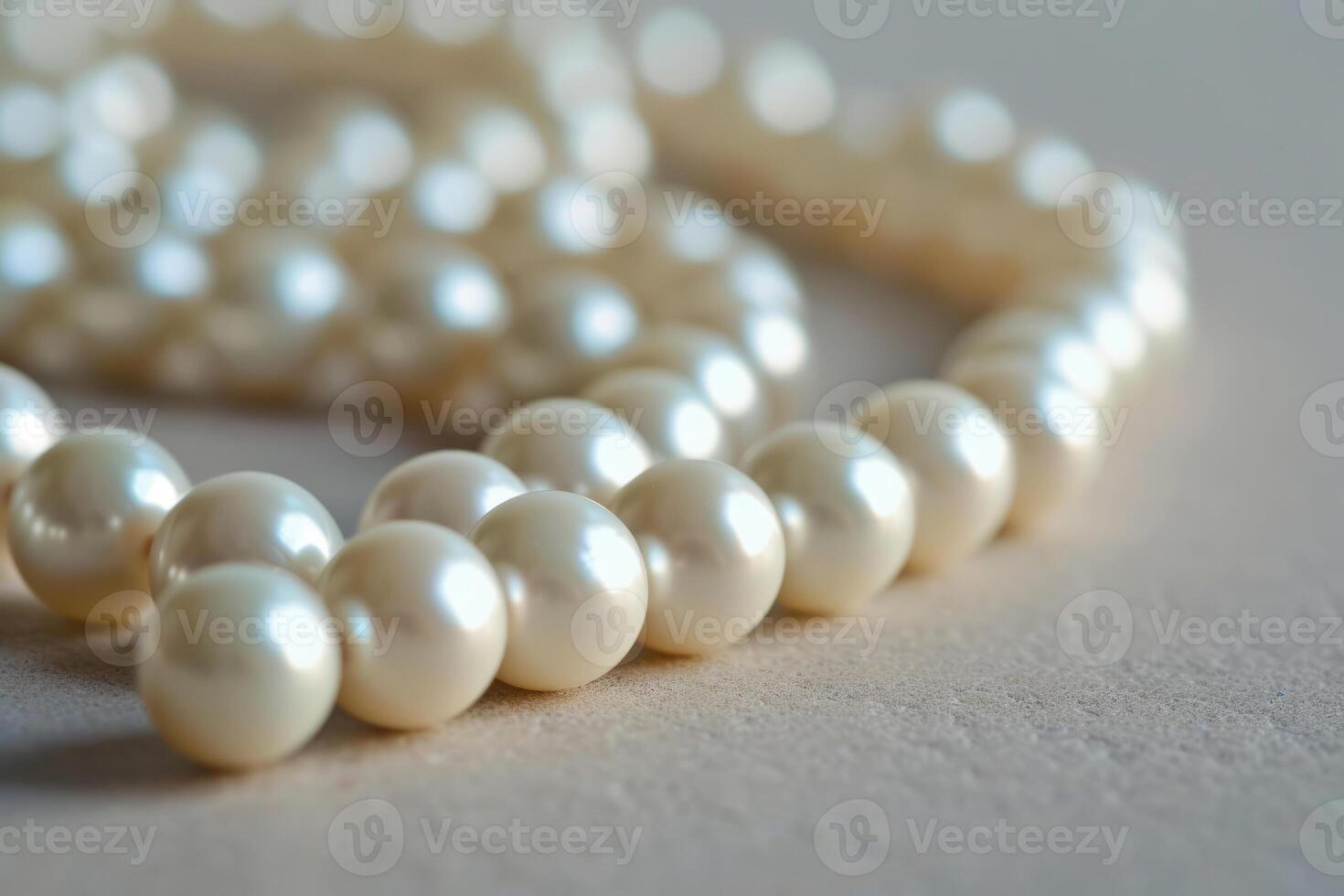 ai generato mucchio di perle. naturale bianca corda di perle. generativo ai foto
