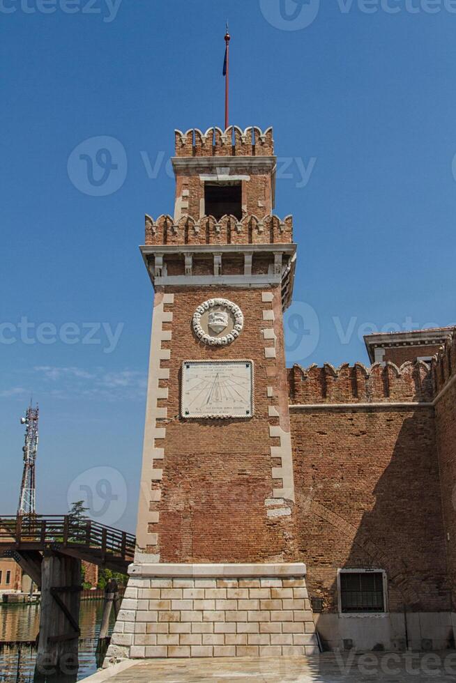 arsenale e navale Museo Ingresso Visualizza Venezia, Italia. era fondato nel il 12 ° secolo. foto