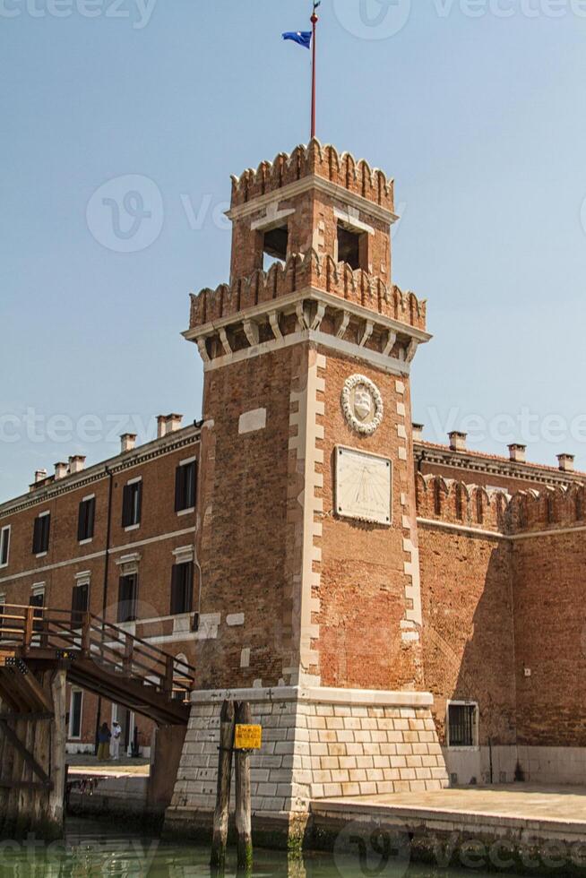 arsenale e navale Museo Ingresso Visualizza Venezia, Italia era fondato nel il 12 ° secolo. foto