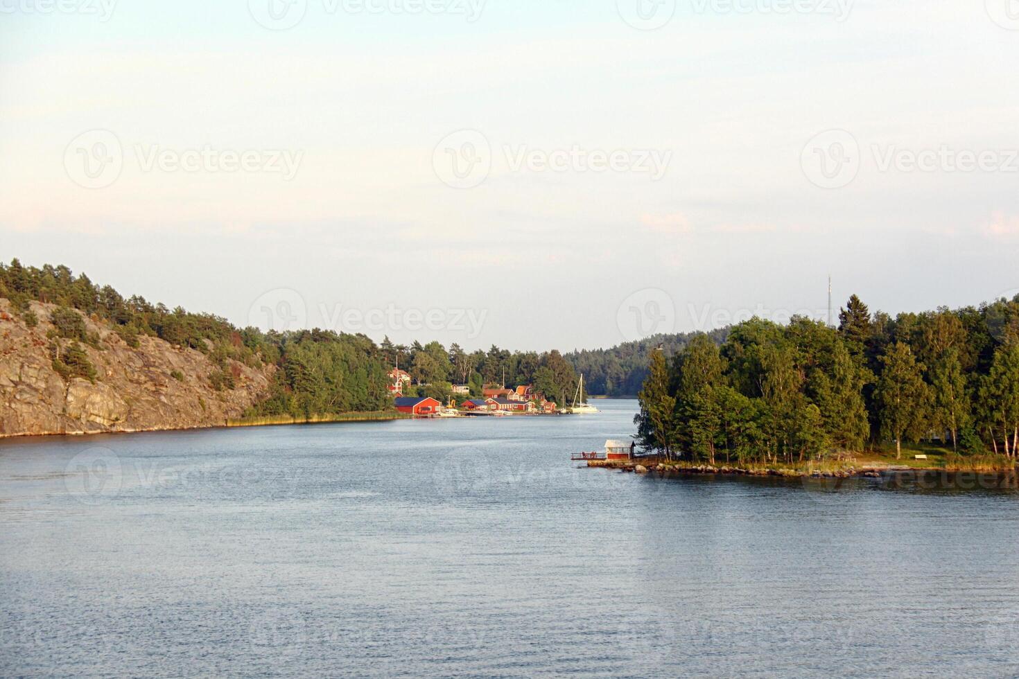 solitario isola nel Svezia, arcipelago foto