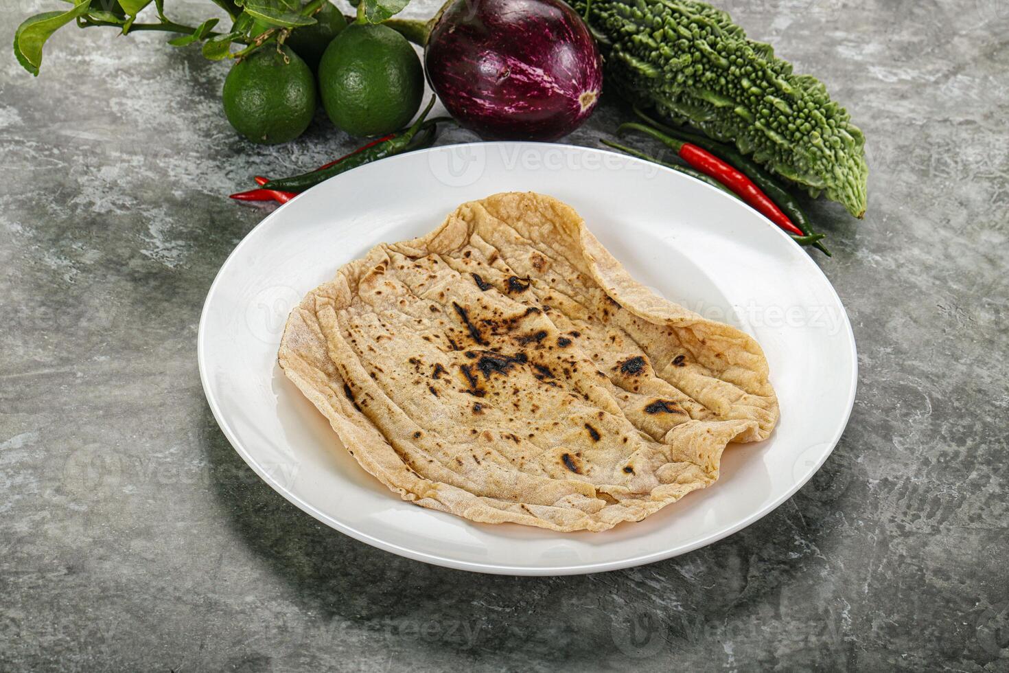 indiano tradizionale tandori pane - roti foto