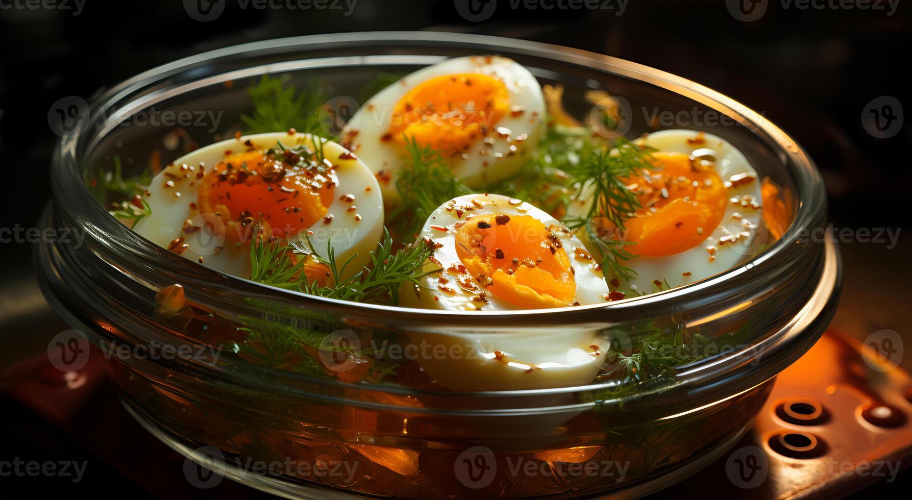 ai generato molto gustoso spuntini cibo ricetta e bellissimo Visualizza di il uovo frittata foto