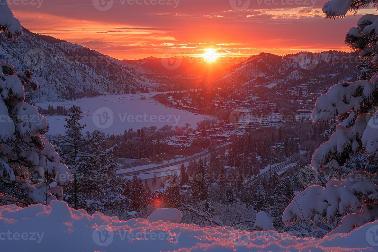 ai generato bellissimo natura montagna scenario professionale fotografia foto