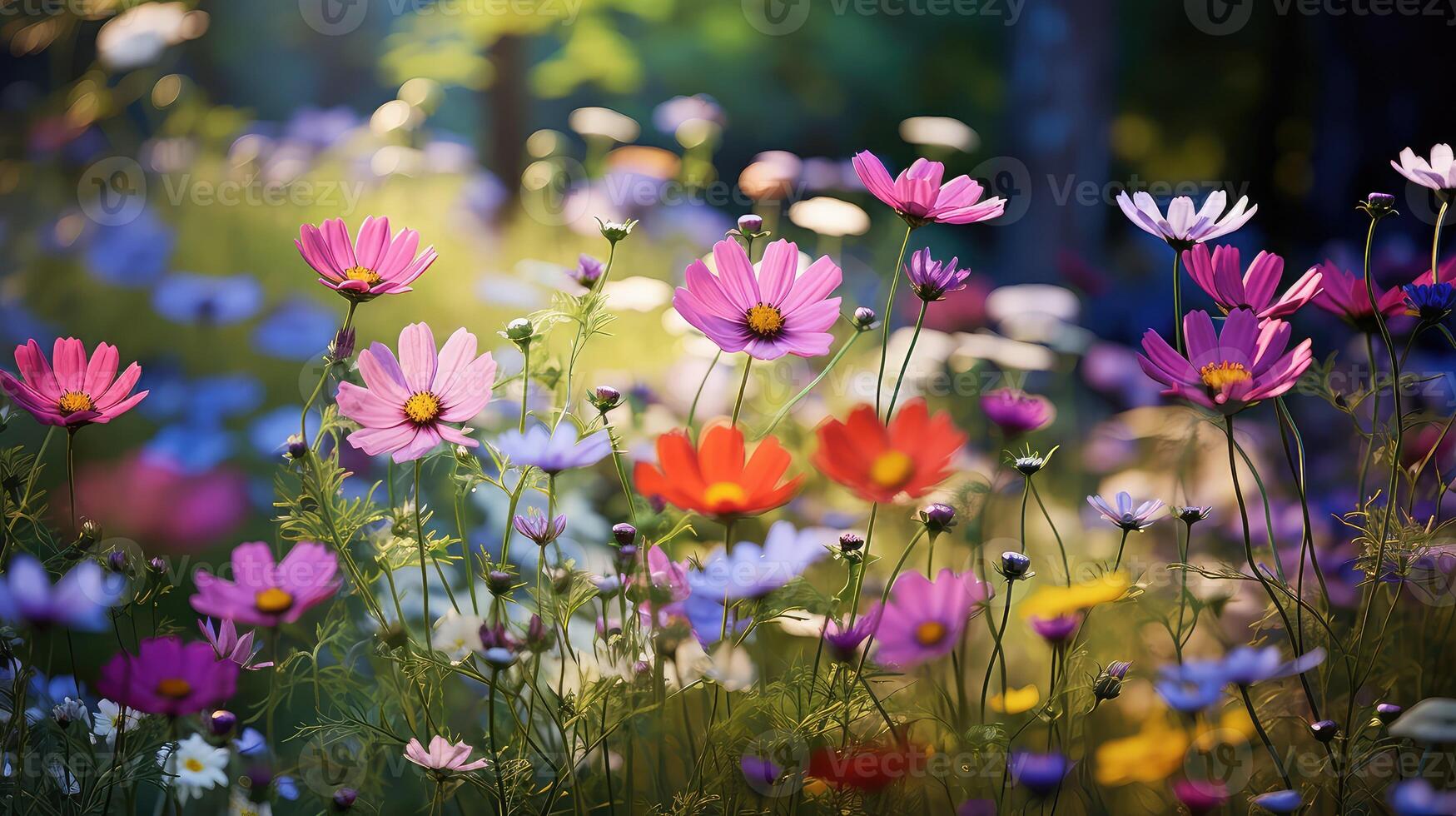 ai generato botanico Fiore di campo grafico ai generato foto