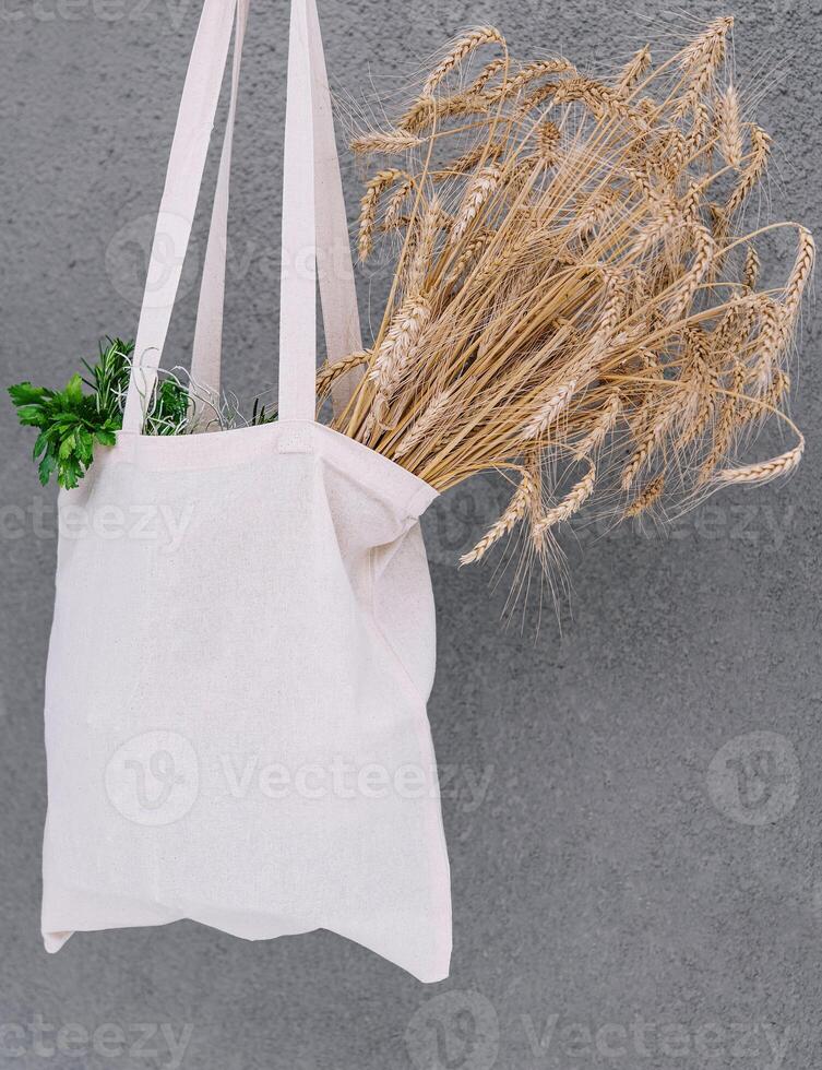 stoffa Borsa con orecchie di Grano foto