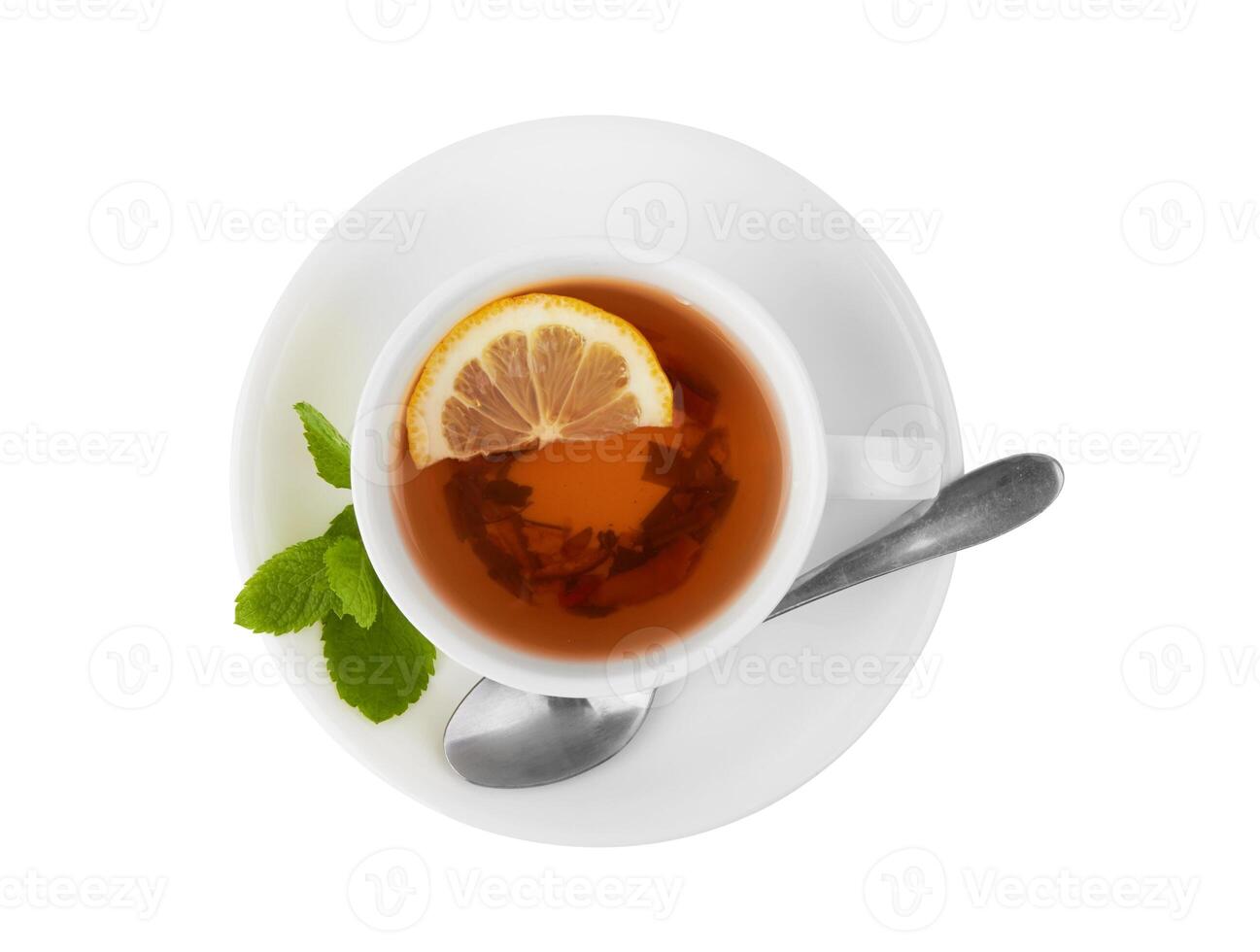 erbaceo tè con frutti di bosco foto