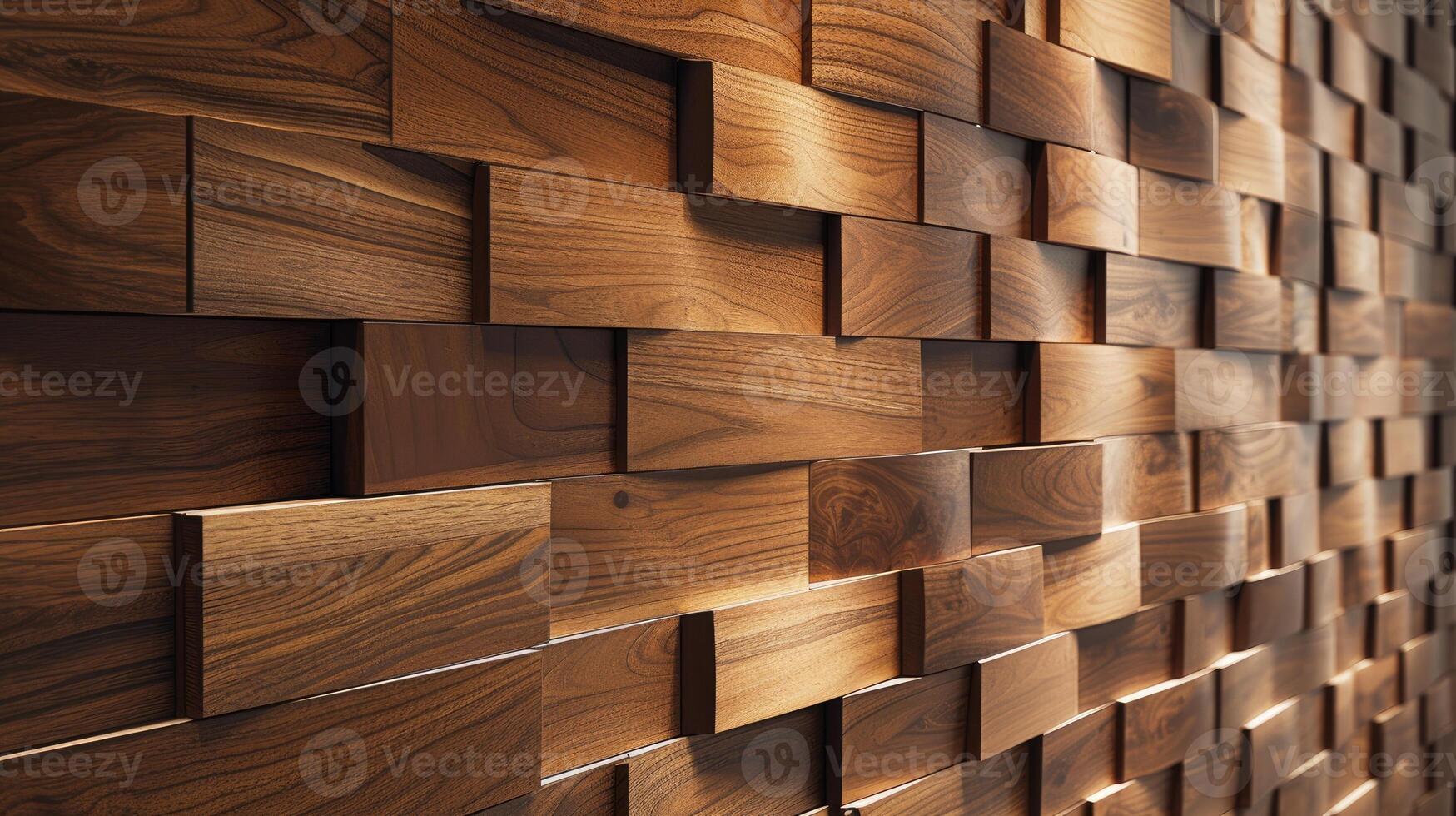 ai generato un' carpenteria parete superficie struttura disegno, migliorata di un' lucido finire quello accentua il naturale bellezza e struttura di il Di legno, la creazione di un' sbalorditivo visivo focale punto nel qualunque interno foto