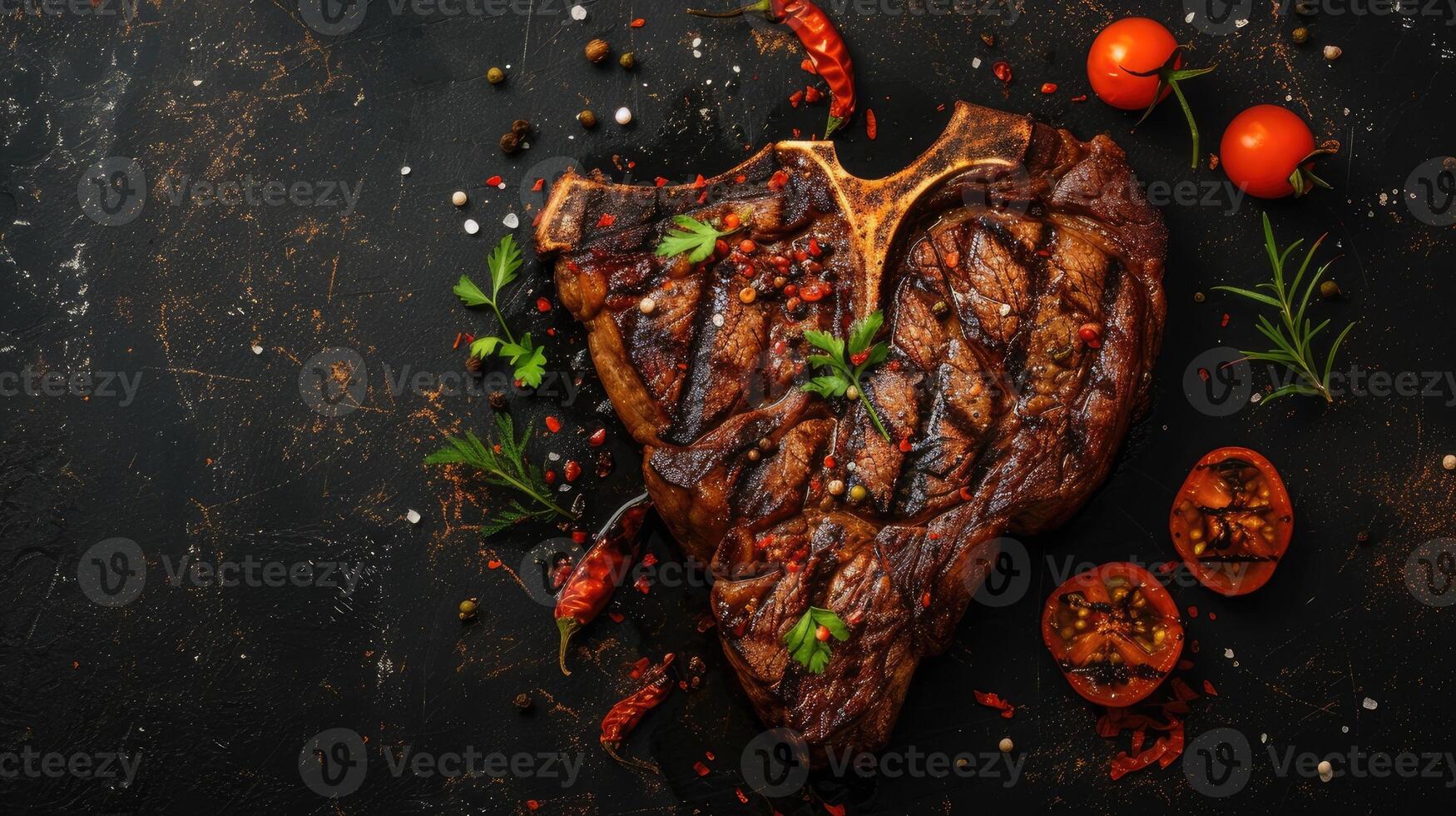 ai generato Manzo t-bone bistecche grigliate al di sopra di caldo bbq carboni, con porterhouse bistecca o t-bone bistecca varietà,ideale per ristorante menu o ricettario ricette foto