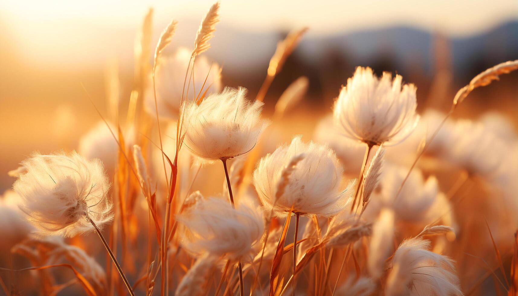 ai generato soffice dente di leone seme nel estate prato, giallo fiore testa fiori generato di ai foto