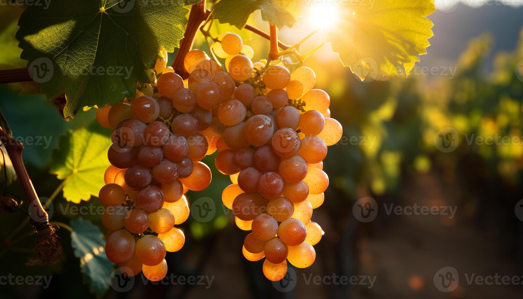 ai generato maturo frutta, vigneto crescita, vinificazione natura vivace bellezza generato di ai foto