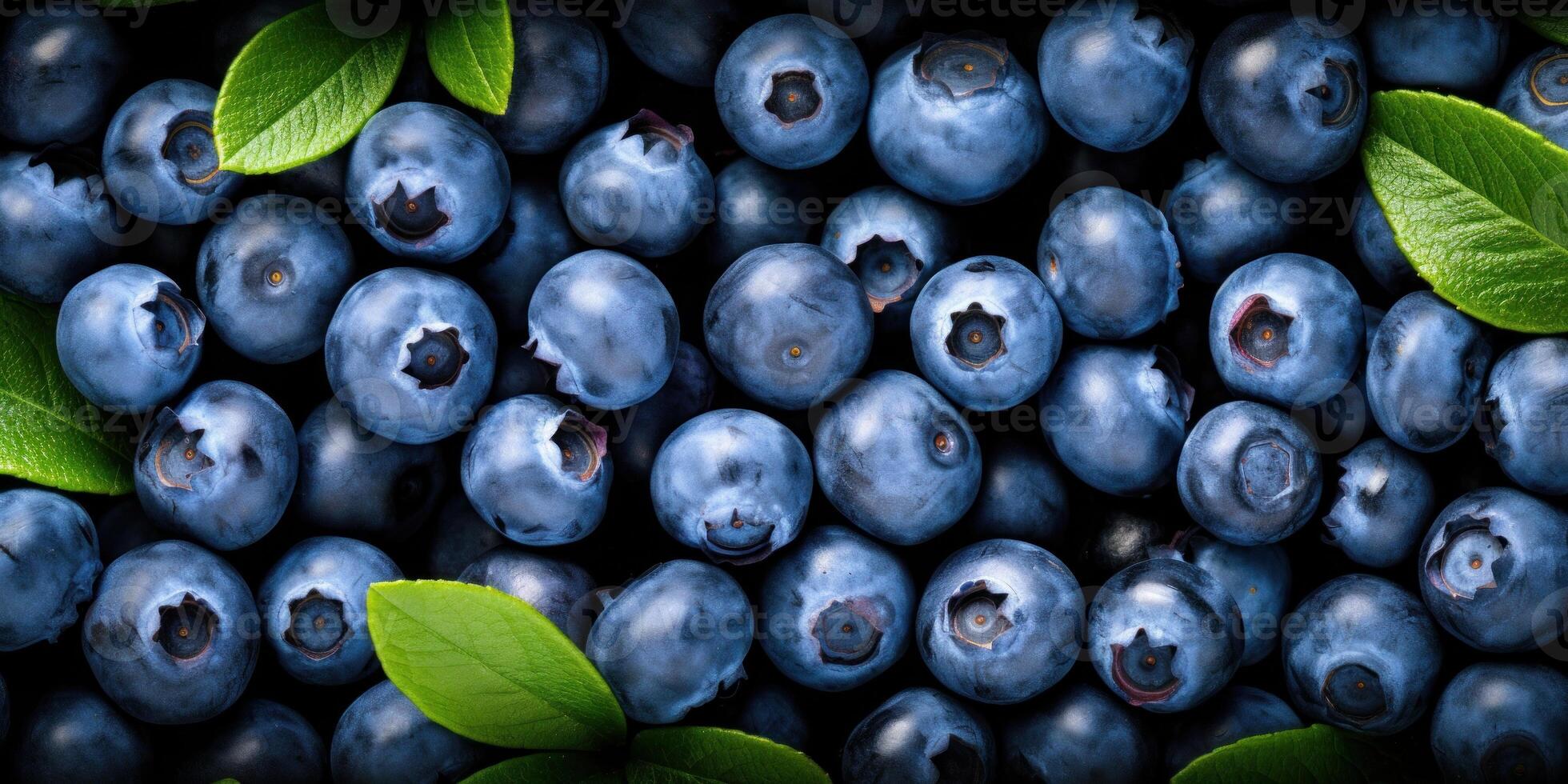 ai generato mirtilli mucchio. naturale antiossidante, biologico supercibo. generativo ai foto