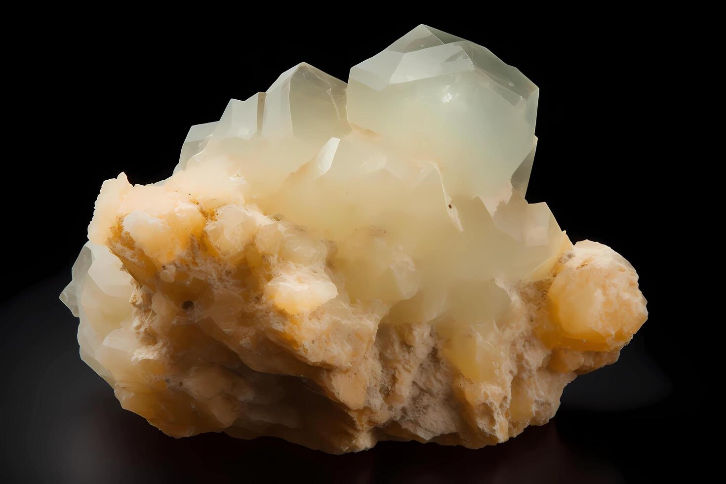 ai generato calcite - trovato globalmente - Comune minerale trovato nel sedimentario rocce, Usato nel costruzione e medicina foto