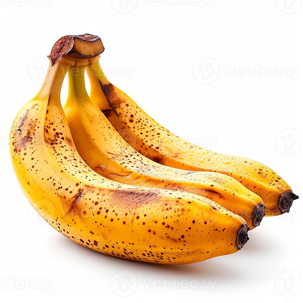 ai generato mazzo di fresco banane su bianca isolato sfondo - ai generato Immagine foto