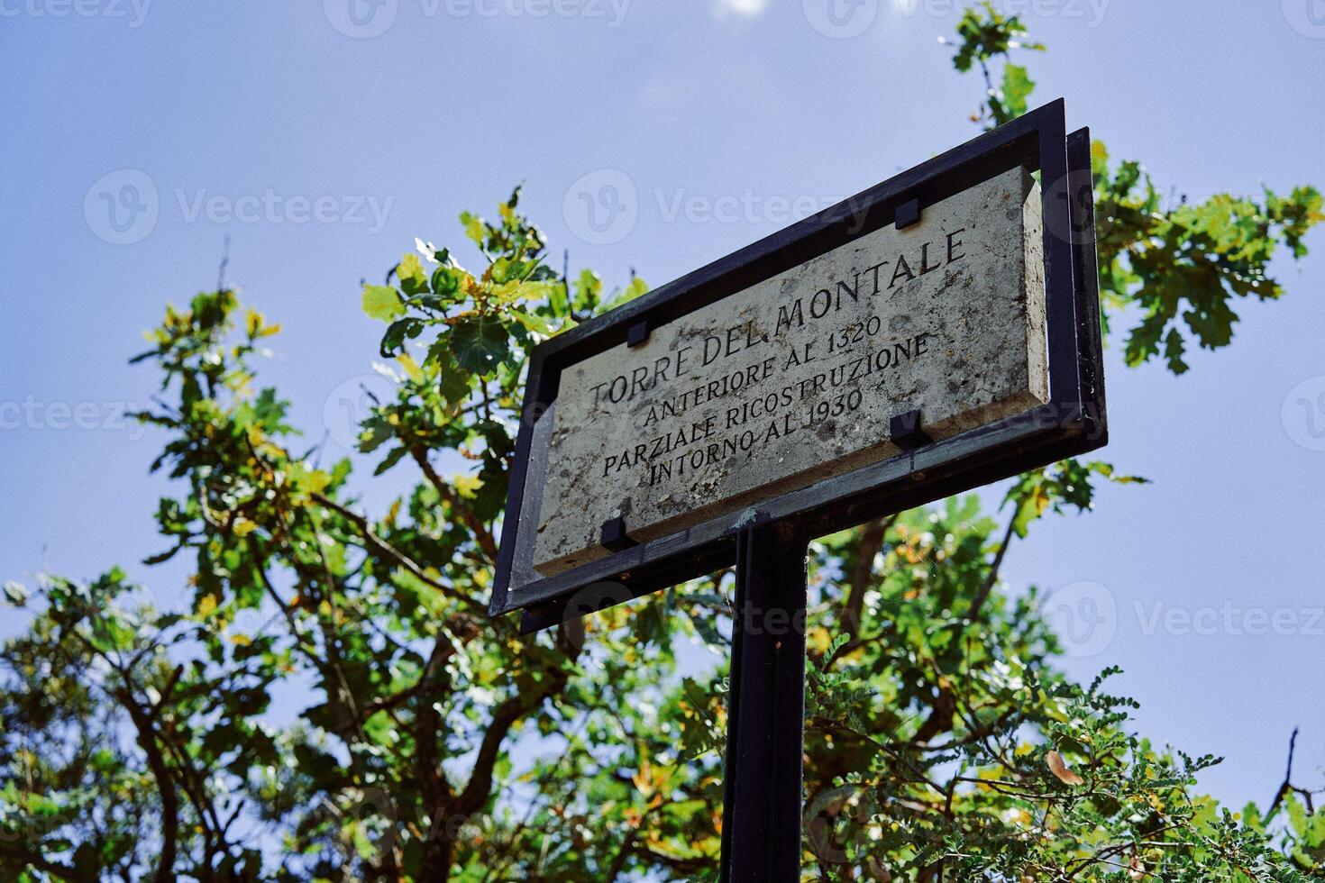 storico monumento placca nel san Marino foto