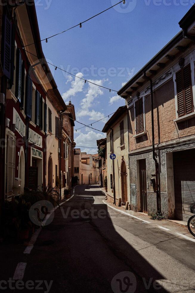 strade di il italiano città di rimini foto