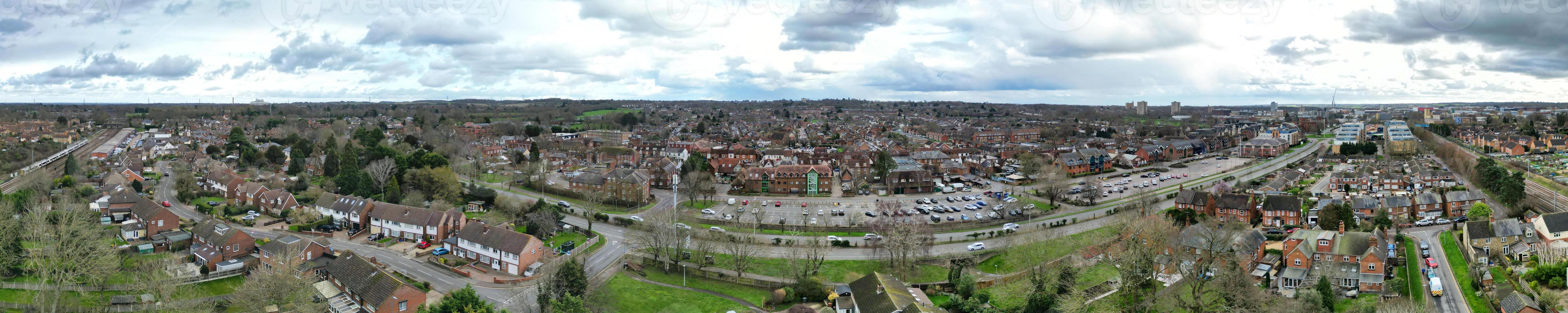 alto angolo panoramico Visualizza di Stevenage città di Inghilterra grande Gran Bretagna. feb 23, 2023 foto