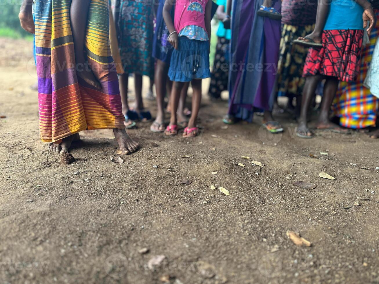 abitanti del villaggio nel sri lanka foto