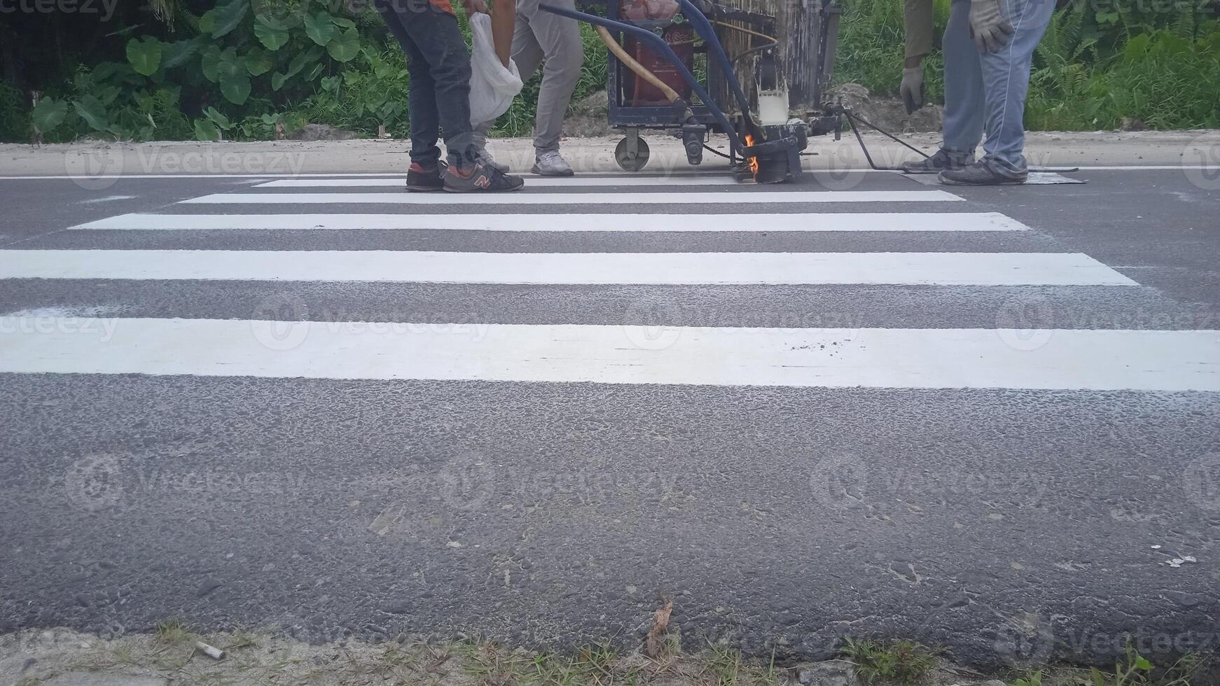 termoplastico strada marcatura dipingere foto