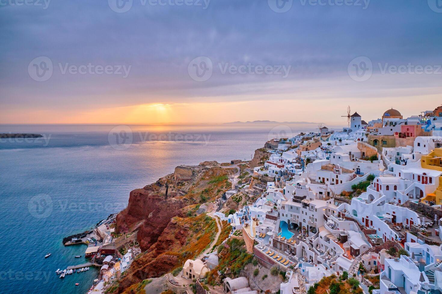 famoso greco turista destinazione oia, Grecia foto