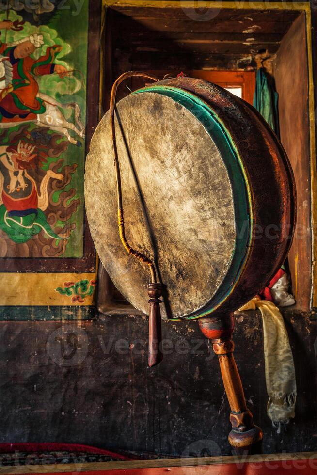 gong nel lamayuru Gompa, ladakh, India foto