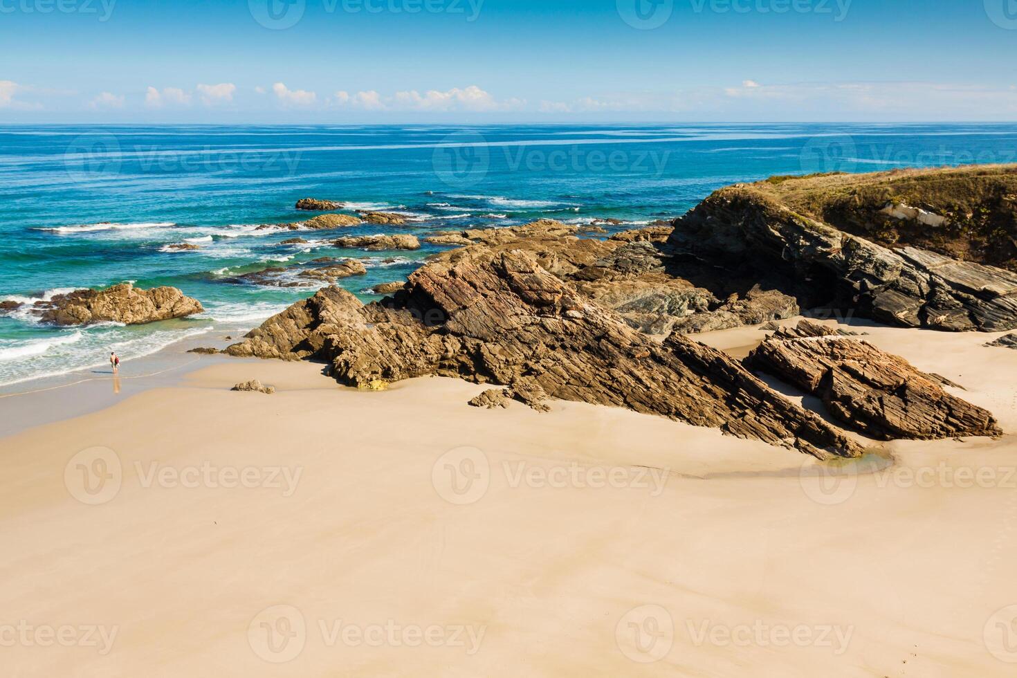 playa de las cattedrali - bellissimo spiaggia nel il nord di Spagna. foto