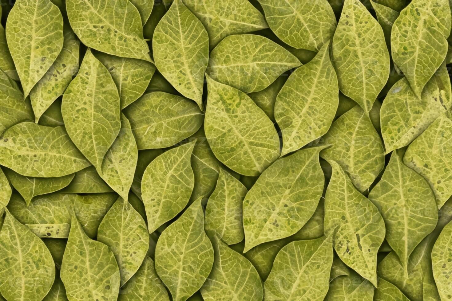 un' travolgente intravedere in il bellezza di della natura foglie, dove ogni vena racconta un' storia di vita, la creazione di un' tranquillo tela di botanico splendore e verde eleganza foto