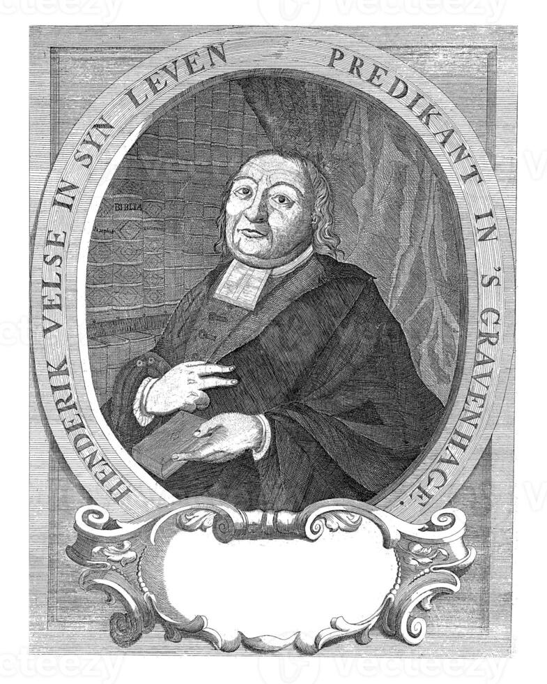 ritratto di Hendrik velse, un. furgone tana boogaert, dopo 1744 foto