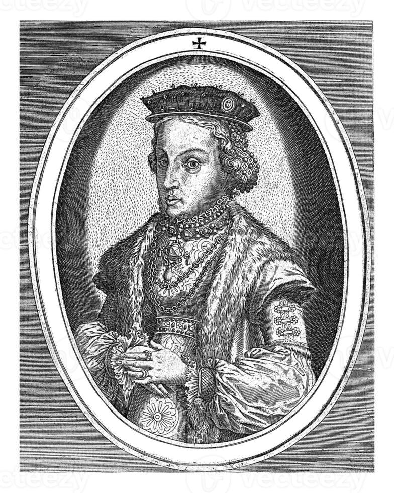 ritratto di catarina jagiella di Polonia, frans ehi, 1546 - 1562 foto