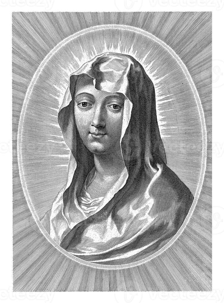 il vergine Maria, nicolas pitau io, 1644 - 1671 foto