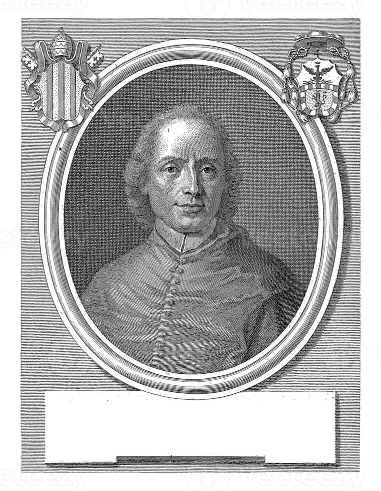 portret furgone kardinaal giovanni Francesco stoppani, giovanni antonio Faldoni, 1753 - 1760 foto