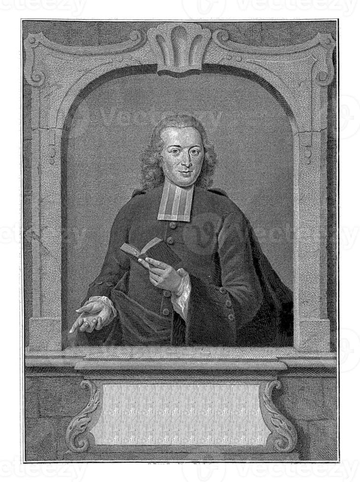 ritratto di rudolf arend dieci sull'orlo del baratro, Giacobbe Houbreken, dopo jan maurits Quinkhard, 1761 foto