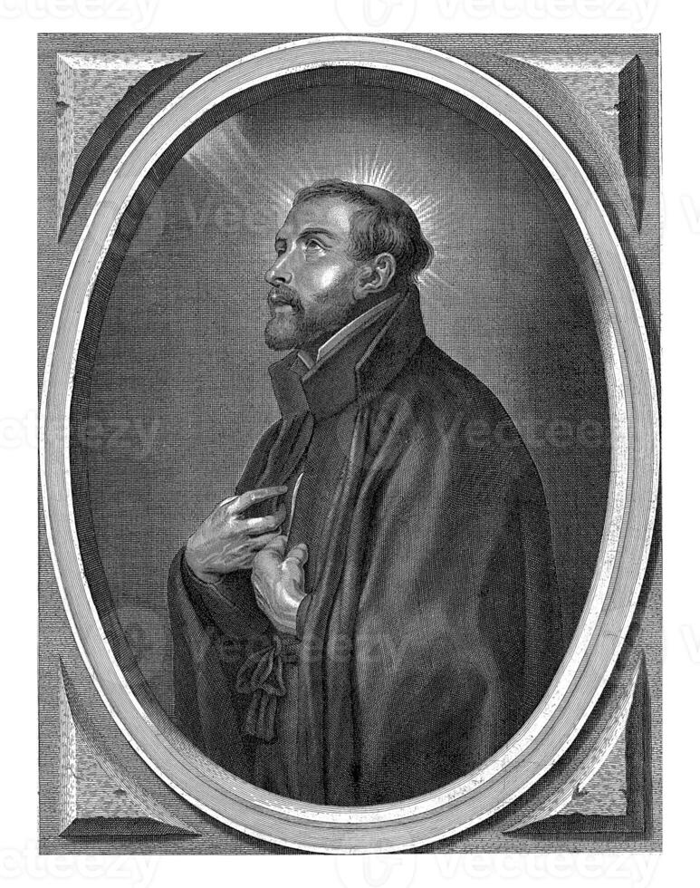 santo Francesco Saverio, mattheus Borreken, dopo erasmus quellinus io, 1625 - 1670 foto